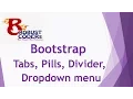 Bootstrap3 part-13 Bootstrap Tabs Pills Dropdown menu How to create dropdown menu create menu