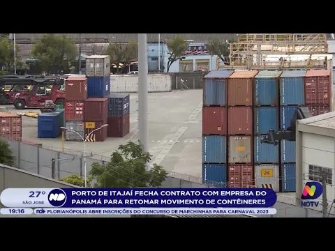 Porto de Itajaí fecha contrato com empresa do Panamá para retomar movimento de contêineres