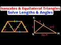 Isosceles Equilateral Triangle Congruence Solve Angles Sides Eat Pi