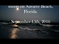Navarre Beach Florida At Night - The Relaxing Sound of Ocean Waves