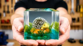 I Made Hedgehog in Epoxy Resin