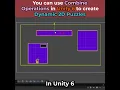 Create Dynamic 2D Puzzles with Composite Operations in Unity 6