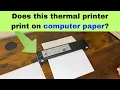 Phomemo Portable Thermal Printer Tutorial printing on thermal paper and computer paper