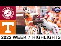 Alabama vs Tennessee Highlights GAME OF THE YEAR Week 7 2022 College Football Highlights