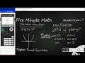 Algebra 1 Parent Functions