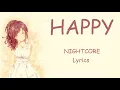 Lagu [NIGHTCORE] TAEYEON (태연) - Happy Lyrics [Eng/Rom]