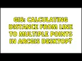 GIS Calculating distance from line to multiple points in ArcGIS Desktop