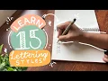 15 Easy Hand Lettering Fonts Part 1 Write Your Name in Style