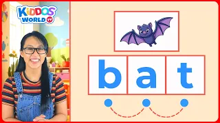 Learn CVC Words with Miss V | How to Read and Blend 3-letter Words for Kids | Kiddos World TV