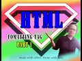 HTML FORMATTING TAGS PART 1 - Tagalog Tutorial