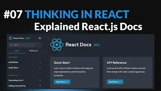 Thinking in React - Explained React js Docs