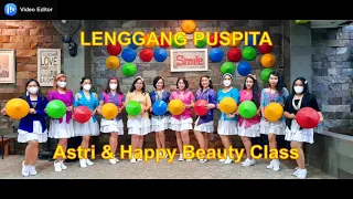 lenggang puspita line dance demo by astri u0026 happy beauty class choreo by heru tian