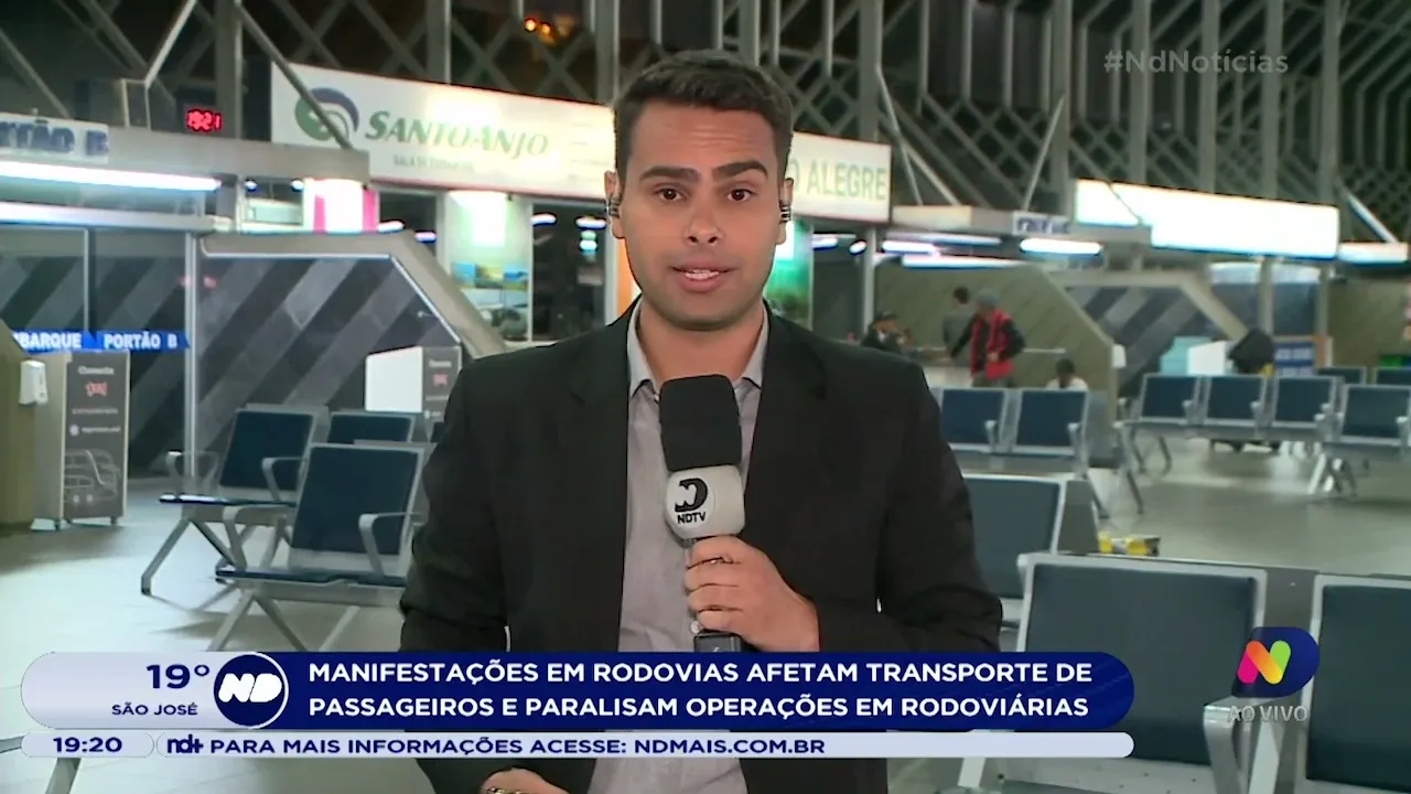 Rodoviárias são prejudicadas após manifestações e bloqueios nas rodovias