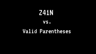 20 Valid Parentheses - Leet Code
