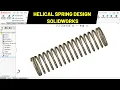 3D Spring SOLIDWORKS Design Tutorial Robo CAD