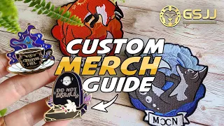 How to get custom Enamel Pins Embroidery Patches for ETSY Artist Alley GS-JJ
