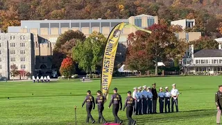 How West Point Parachute Team Jumps During Parent Weekend At USMA WestPoint 
