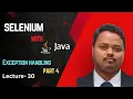 Core Java Lecture-30 Uncheck Exception Exception Handling Try Catch Block Finally