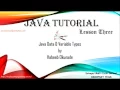 Java Tutorial - Lesson Java Variable and Data Types