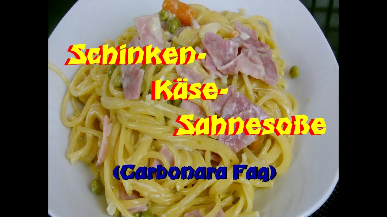 
          
          
          
            
            Schinken-, Käse-, Sahnesoße (Carbonara Faq) Rezept
          
        . 