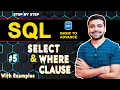 SELECT Statement WHERE Clause with Example Operators in SQL SQL Tutorial in Hindi 5