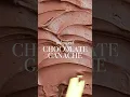 Whipped chocolate ganache is magical ✨ it’s 1:1 ratio (1 part semi-sweet choc to 1 part cream) #cake