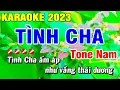 Karaoke Tình Cha - Ngọc Sơn Tone Nam Dể Hát Nhạc Sống | Hoài Phong Organ