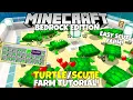 Minecraft Bedrock Easy Turtle Scute Farm Tutorial MCPE Xbox PC Ps4