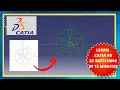 How To CATIA 2D Sketching Practice for Beginners CATIA 2023