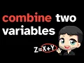 How to combine two variables in R