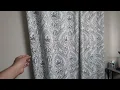 jinchan 100 Blackout Curtains 84 Inches Long Blue Damask Medallion Curtains Review