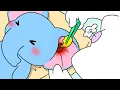 Download Lagu baby elephant's earwax removal \u0026 cleaning | ASMR Animation
