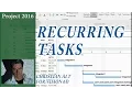 16 MS Project 2016 Recurring Tasks Project Meetings