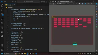 ASMR Programing Breakout Game with HTML CSS and JavaScript