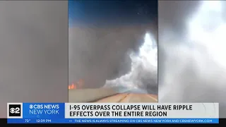 I-95 overpass collapse impacting travel across region