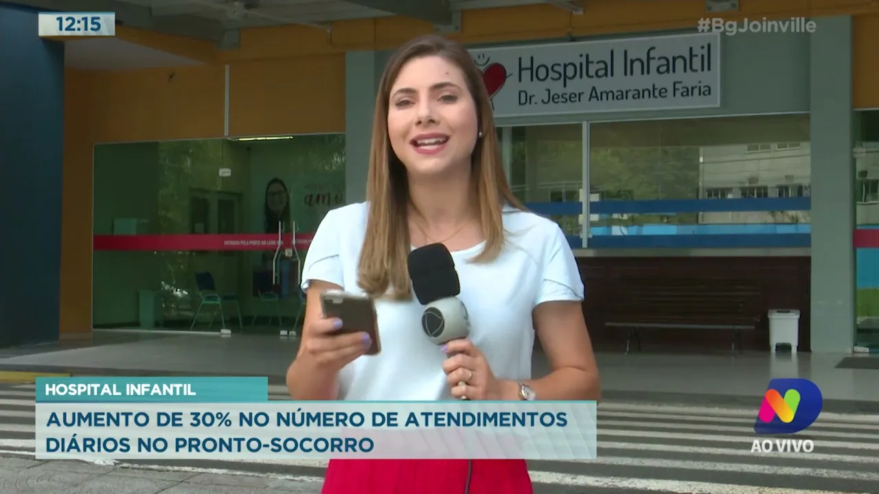 Hospital Infantil: aumento de 30% no número de atendimentos diários no pronto socorro