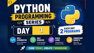 Day 3 - Learn Python in 2026 for beginners Python course for free