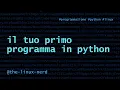Python Your First Python Program