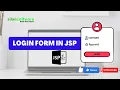 Login Form in JSP Java Server Pages Tutorial Silan Software