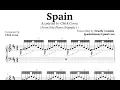 Chick Corea Spain Piano Transcription