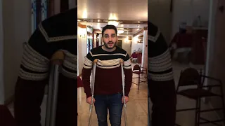 استخدام العكازات بالطريقة المثلى دندنها