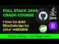 Full Stack Java Crash Course How to Add Bootstrap to Your Website