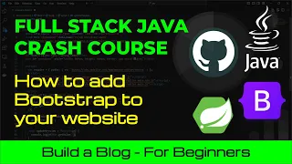 Full Stack Java Crash Course How to Add Bootstrap to Your Website