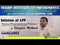 Solution of LPP by Simplex Method Lecture-I
