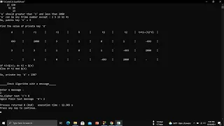 RSA Algorithm C Code - Ismail Hossain