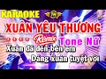 Download Lagu Xuân Yêu Thương Karaoke Tone Nữ Nhạc Sống 2022 | Trọng Hiếu
