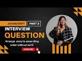 Javascript interview question Ascending Order Tutorial