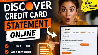 How to request a Discover credit card statement online