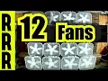 FAN NOISE of 12 FANS for 12 HOURS BOX FANS WHITE NOISE FOR SLEEPING