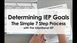7-Step IEP Goal Setting Process How to Determine Measurable IEP Goals Objectives Free Template